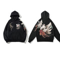 High Quality Embroidery Man Women Hoodies Harajuku 100% Cotton Hooded Sweatshirts Autumn Long Sleeve Black Pullover Loose Tops