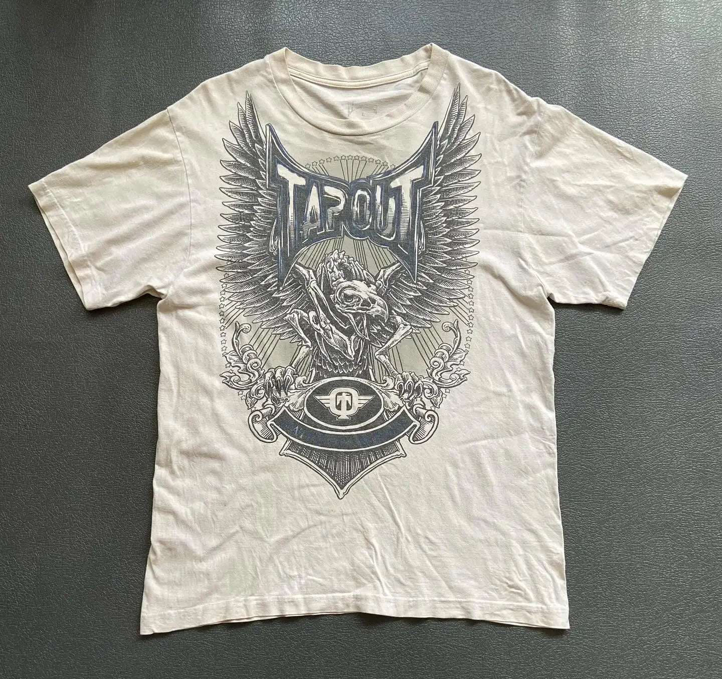 Gothic Vintage Distressed T-Shirt Two-in-One Skeleton Print Layered Top Y2K Retro Streetwear Loose Fit Harajuku Fashion Tee